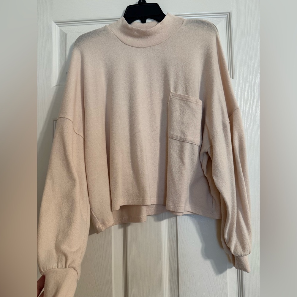 Le Lis Soft Cream Crew Neck Sweater